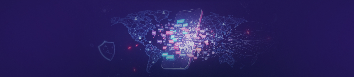 AI chat app data breach visual showing exposed cloud database and private messages linked to 25 million users.