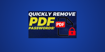 How to Remove Password from a PDF
