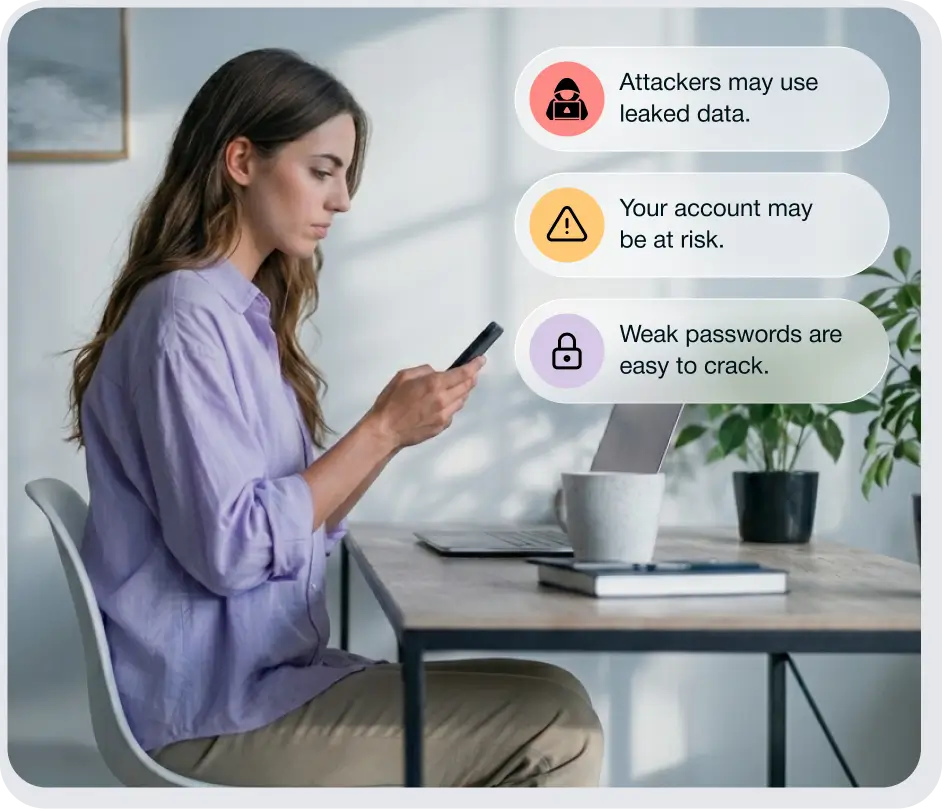 Woman using phone
