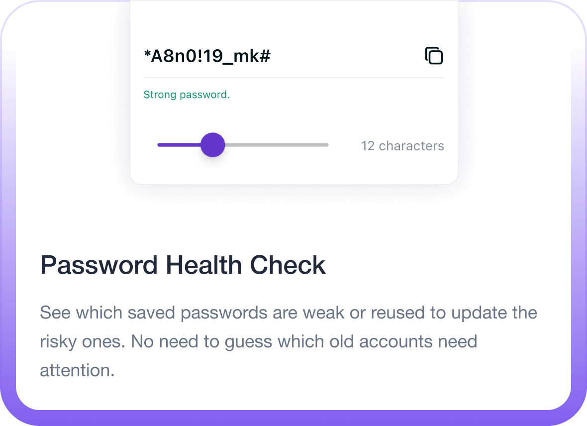 Password Health Check