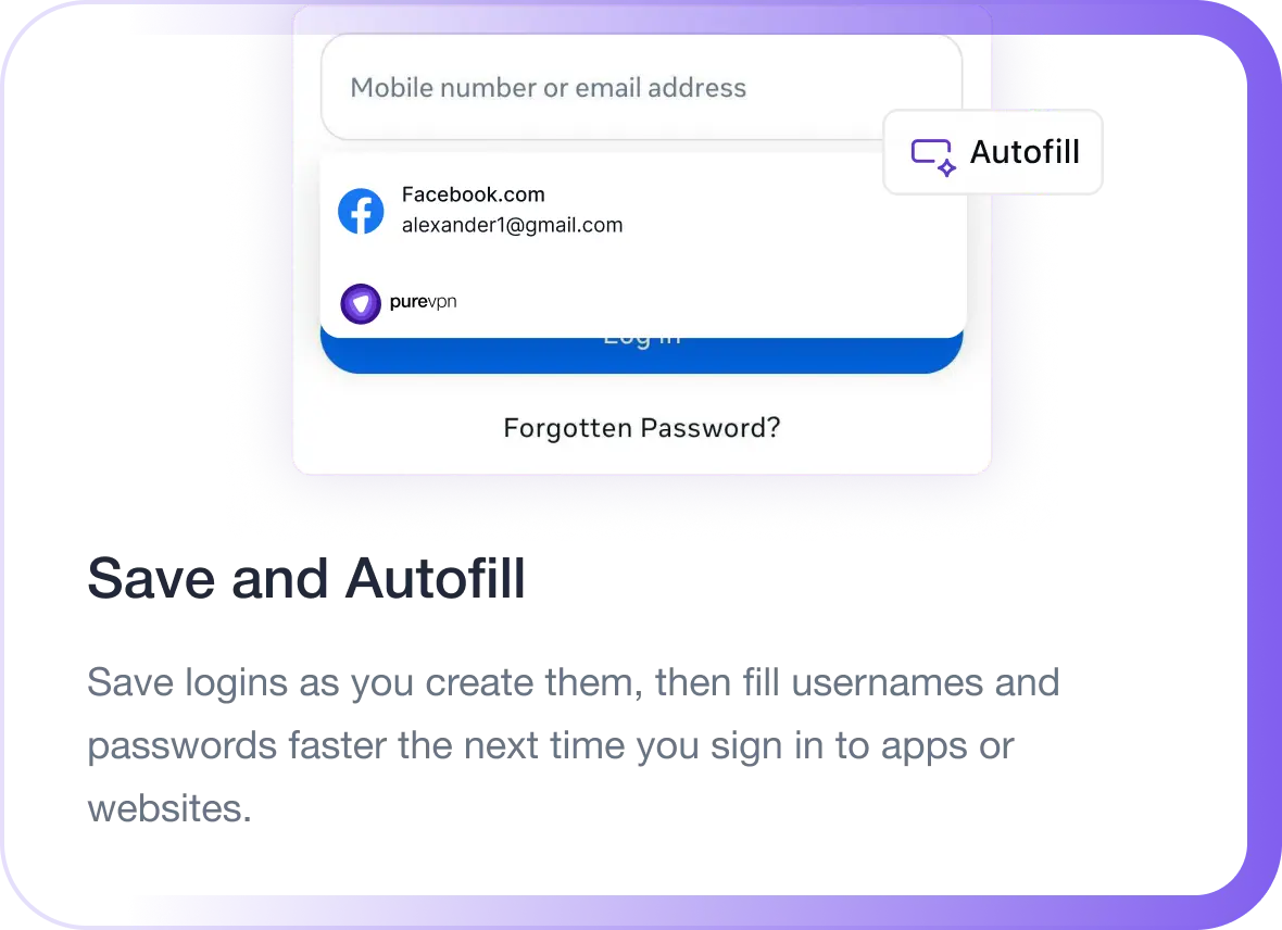 Save and Auto-Fill